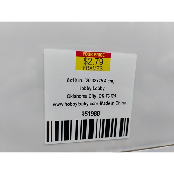 (5) - Hobby Lobby Plastic Safety Glass 8" X 10" Frame Glass Protectors #951988 - Picture 4 of 4